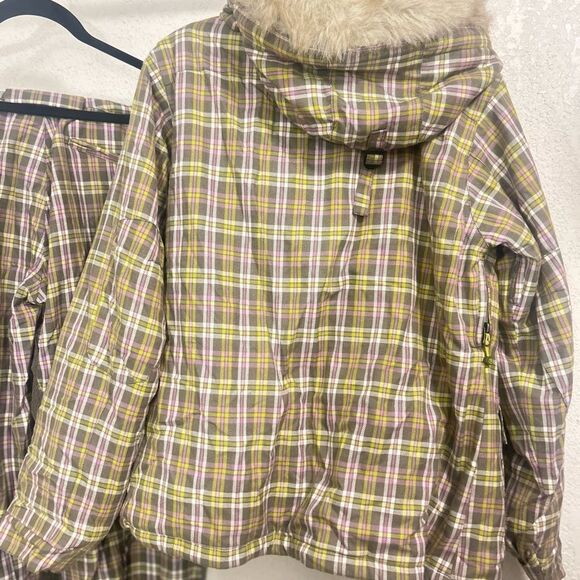 Liquid Boardwear Plaid snowboarding Jacket and Pants Set size XL/TG - Picture 10 of 12